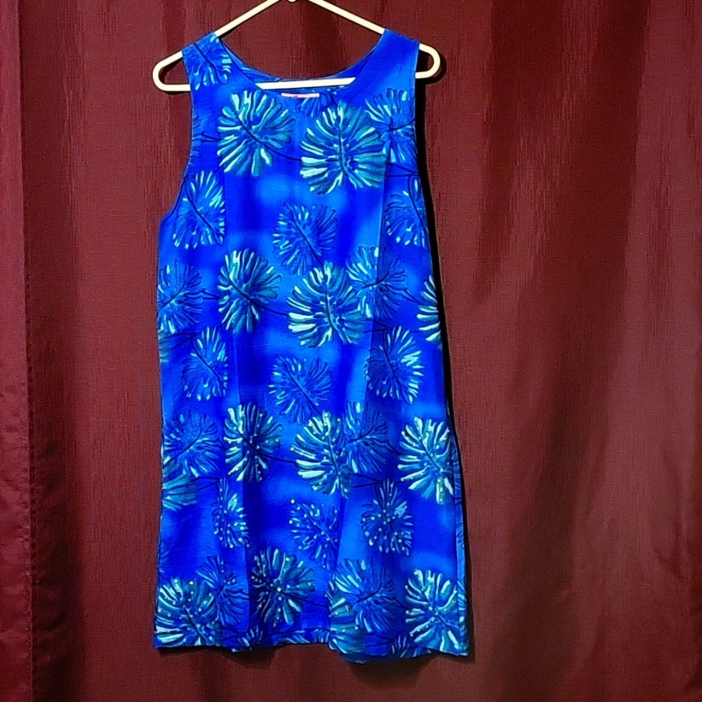 Women's floral Sleeveless sun dress Large